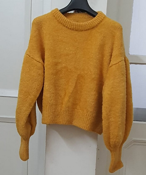 Yellow Hand Knitted Sweater