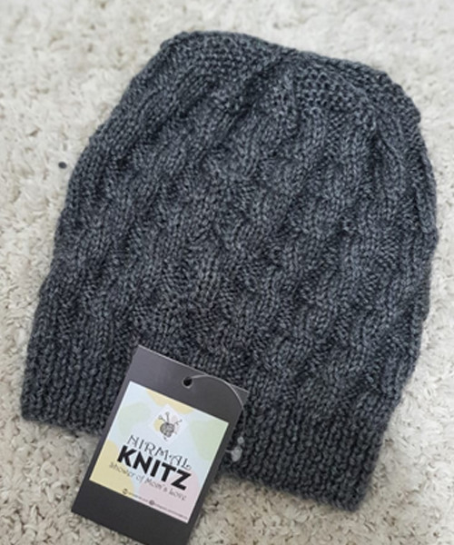 Simple Paneled Dark Grey Cap