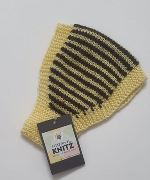 Beige & Brown Woolen Headband